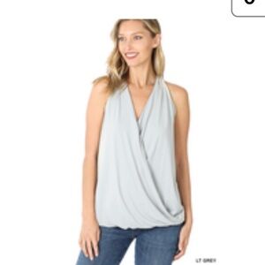 #461 Zenana Outfitters Light Gray Women's Blouse